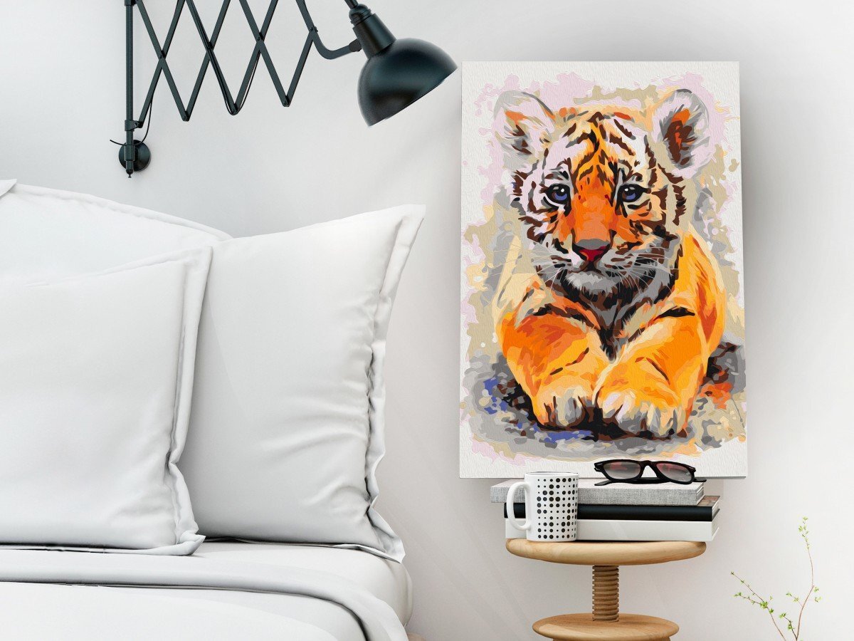 Gleznošana pēc cipariem Tīģeris 40x60 cm цена и информация | Gleznas pēc numuriem | 220.lv