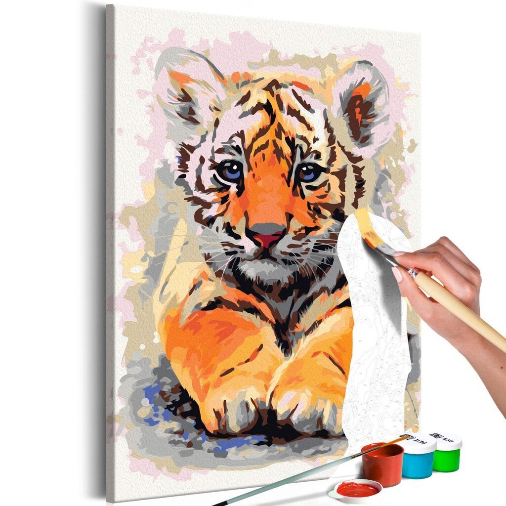 Gleznošana pēc cipariem Tīģeris 40x60 cm cena un informācija | Gleznas pēc numuriem | 220.lv