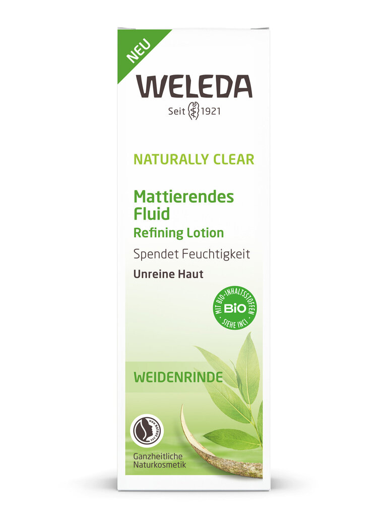 Kopšanas produkts ādai ar pinnēm WELEDA NATURALLY CLEAR 30 ml cena un informācija | Sejas krēmi | 220.lv