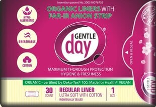Гигиенические прокладки Gentle Day 30 шт., 155 мм цена и информация | Тампоны, гигиенические прокладки для критических дней, ежедневные прокладки | 220.lv