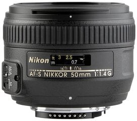 Nikon AF-S NIKKOR 50mm f/1.4G цена и информация | Объективы | 220.lv