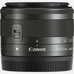 Canon EF-M 15-45mm IS STM (baltā kastītē) cena un informācija | Objektīvi | 220.lv