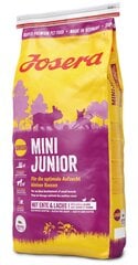 Josera no 3 nedēļu vecuma MiniJunior, 15 kg цена и информация | Сухой корм для собак | 220.lv