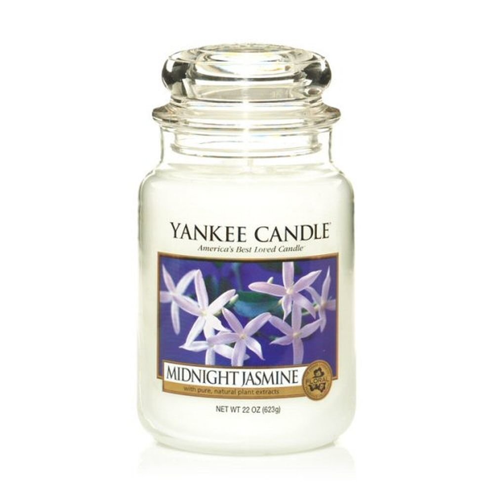 Aromātiskā svece Yankee Candle Large Jar Midnight Jasmine 623 g cena un informācija | Sveces un svečturi | 220.lv