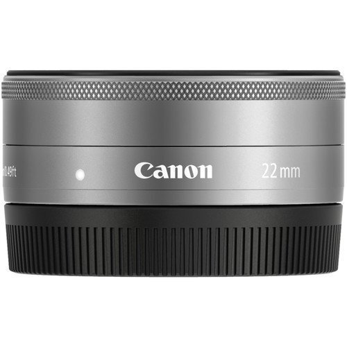 Canon EF-M 22mm f/2 STM silver (balta kaste) cena un informācija | Objektīvi | 220.lv