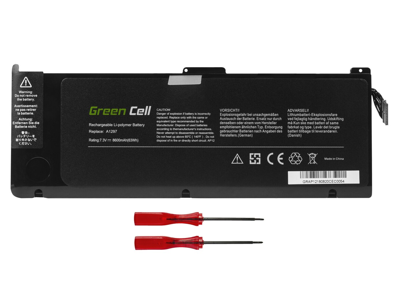 Green Cell A1309 Laptop Battery for Apple MacBook Pro 17 A1297 (Early 2009, Mid 2010) cena un informācija | Akumulatori portatīvajiem datoriem | 220.lv