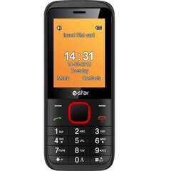 eStar X24, Dual Sim, Red цена и информация | Мобильные телефоны | 220.lv