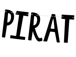 Virtene Pirates Party, melna, 14x100 cm, 1 gab. cena un informācija | Svētku dekorācijas | 220.lv