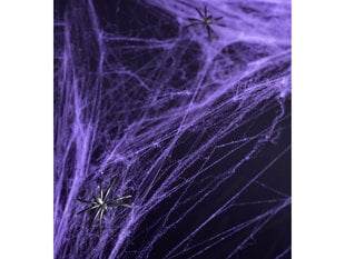 Zirnekļa tīkls Halloween, violets, 1 gab./60 g cena un informācija | Svētku dekorācijas | 220.lv