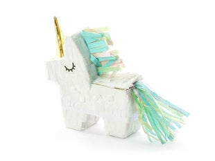 Mini pinjata Unicorn, 8x8x2,5 cm, 1 iepak./1 gab. цена и информация | Праздничные декорации | 220.lv