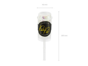 Конфетти Push Pop, розовые, 15 мм, 1 шт цена и информация | Праздничные декорации | 220.lv