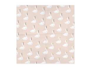 Бумажные салфетки Lovely Swan, кремового цвета, 33х33 см, 1 упаковка/20 шт цена и информация | Праздничная одноразовая посуда | 220.lv