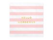 Papīra salvetes Yummy "Hello Gorgeous", rozā, 33x33 cm, 1 iepakojums / 20 gab. цена и информация | Vienreizējie trauki | 220.lv
