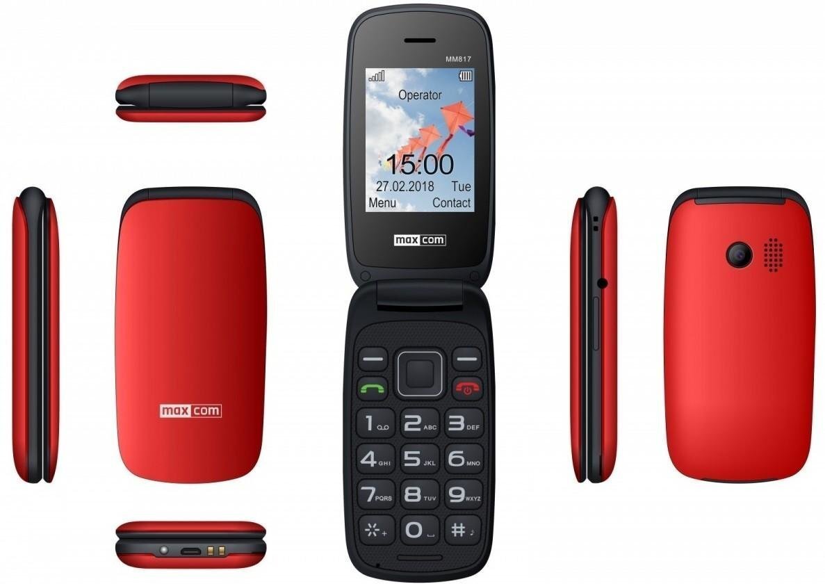 Maxcom MM817 Red цена и информация | Mobilie telefoni | 220.lv
