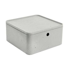 Curver kaste lietu glabāšanai ar vāku Beton, 8,5 l cena un informācija | Veļas grozi un mantu uzglabāšanas kastes | 220.lv