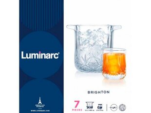 Luminark комплект ведерка для льда и стаканов Brighton, 7 частей цена и информация | Стаканы, фужеры, кувшины | 220.lv