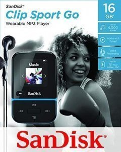 Sandisk CLIP SPORT GO 32GB, Zils cena un informācija | MP3 atskaņotāji | 220.lv