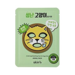 Nomierinoša loksnes sejas maska Skin79 Animal Angry Cat 23 g cena un informācija | Sejas maskas, acu maskas | 220.lv