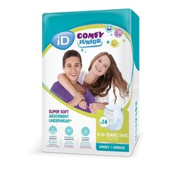 Подгузники-трусики iD Comfy Junior 24-47кг 14шт цена и информация | Подгузники | 220.lv