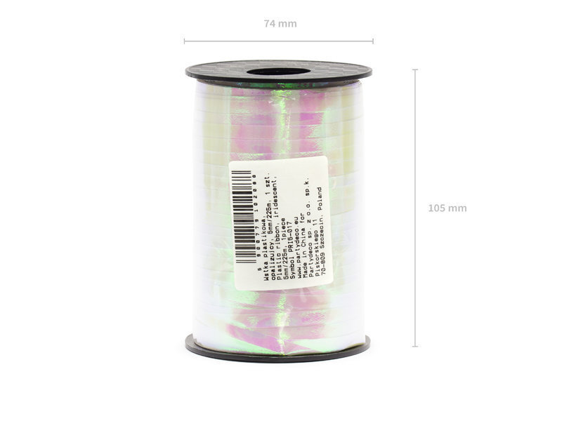 Plastmasas lente, spīdīga, 5 mm/225 m, 1 kaste/50 gab cena un informācija | Dāvanu saiņošanas materiāli | 220.lv
