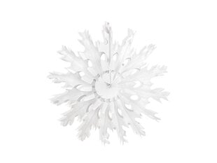 Piekarāms dekors - vēdeklis, balts, 37 cm, 1 iepak./1 gab. cena un informācija | Svētku dekorācijas | 220.lv