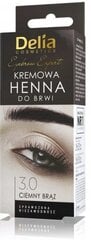 Uzacu un skropstu krāsa Delia Cosmetics Henna Cream 15 ml, 3.0 Dark Brown цена и информация | Карандаши, краска для бровей | 220.lv