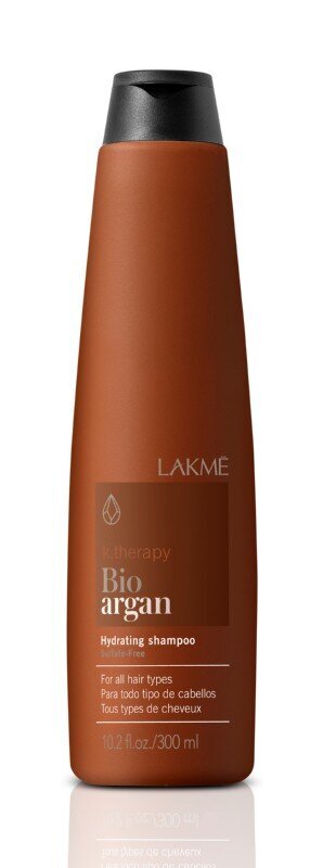 Mitrinošs šampūns Lakme K.therapy Bio Argan, 300 ml cena un informācija | Šampūni | 220.lv