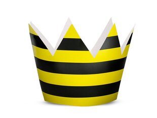 Праздничные коронки Bee, 10 см (1 упаковка / 6 штук) цена и информация | Праздничные декорации | 220.lv