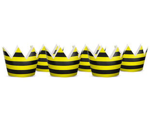 Праздничные коронки Bee, 10 см (1 упаковка / 6 штук) цена и информация | Праздничные декорации | 220.lv