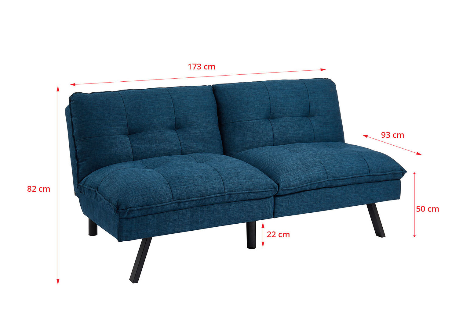 Dīvāns NORE Callisto, zils cena un informācija | Dīvāni | 220.lv