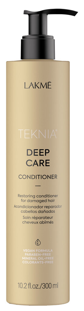 Matus atjaunojošs kondicionieris Lakme Teknia Deep Care 300 ml цена и информация | Matu kondicionieri, balzāmi | 220.lv