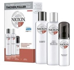 Komplekts krāsotiem matiem Nioxin System 4: šampūns 150 ml + kondicionieris 150 + serums galvas ādai 40 ml kaina ir informacija | Šampūni | 220.lv