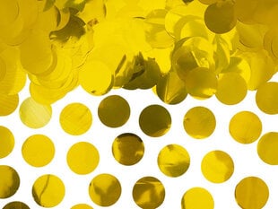 Konfeti Circles, zelta krāsā, 2,5 cm, 1 kaste/50 iepak. (1 iepak./15 g) цена и информация | Праздничные декорации | 220.lv