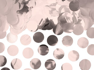 Konfeti Circles, rozā zelta krāsā, 2,5 cm, 1 iepak./15 g цена и информация | Праздничные декорации | 220.lv