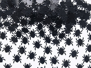 Konfeti Spiders, melni, 1,2x1,2 cm, 1 kaste / 125 iepakojumi (1 iepakojums / 15 g) cena un informācija | Svētku dekorācijas | 220.lv