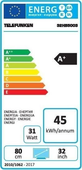 Telefunken 32HB5003 цена и информация | Televizori | 220.lv