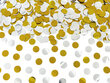 Konfeti lielgabals Circles, zelta un sudraba krāsā, 40 cm, 1 gab. cena un informācija | Svētku dekorācijas | 220.lv