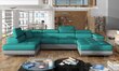 Stūra dīvāns Rodrigo, zaļš/pelēks цена и информация | Stūra dīvāni | 220.lv