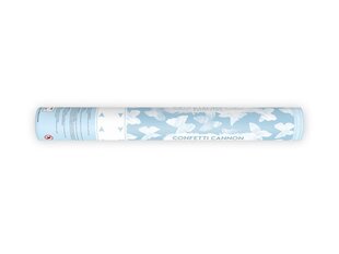 Konfeti plaukšķene Tauriņi, balts, 40 cm, 1 gab. cena un informācija | Svētku dekorācijas | 220.lv