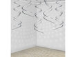 Piekaramā dekorācija Swirls Sudraba 60 cm (1 iepak./5 gab.) цена и информация | Svētku dekorācijas | 220.lv