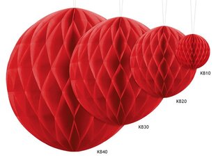 Rotājumi, sarkani, 10 cm, 1 kaste/50gab. cena un informācija | Svētku dekorācijas | 220.lv