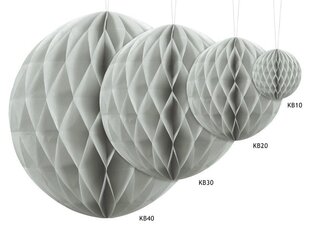 Rotājumi, gaiši pelēki, 30 cm, 1 kastē / 50 gab. cena un informācija | Svētku dekorācijas | 220.lv