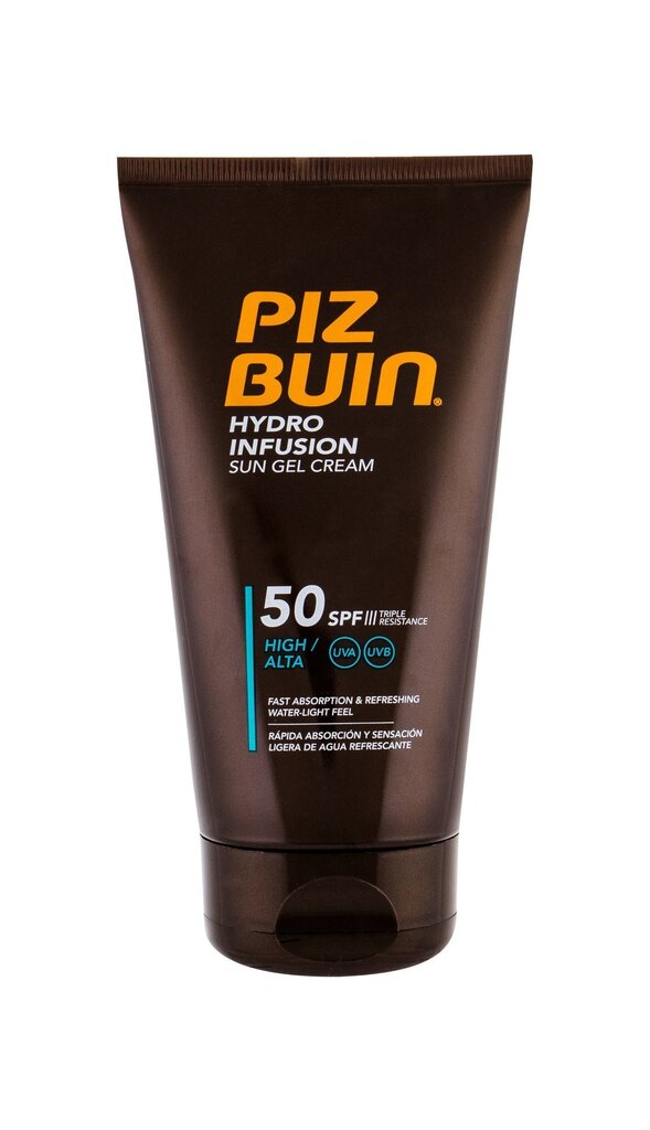 Saules aizsargkrēms Piz Buin Hydro Infusion SPF50 150 ml - W cena un informācija | Sauļošanās krēmi | 220.lv