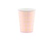 Papīra vienreizlietojamās krūzes Grid Light Pink 200 ml (1 iepak. / 6 gab.) cena un informācija | Vienreizējie trauki | 220.lv