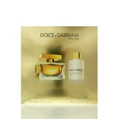 Komplekts Dolce & Gabbana The One sievietēm: EDP 75 ml + ķermeņa losjons 100 ml cena un informācija | Sieviešu smaržas | 220.lv