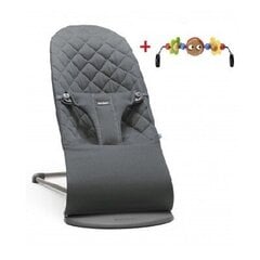 Šūpuļkrēsls ar rotaļlietu BabyBjörn Bliss, anthracite cena un informācija | Bērnu šūpuļkrēsliņi | 220.lv