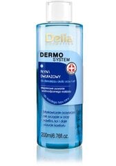 Divfāžu acu kosmētikas noņemšanas līdzeklis Delia Cosmetics Dermo System 200 ml cena un informācija | Sejas ādas kopšana | 220.lv
