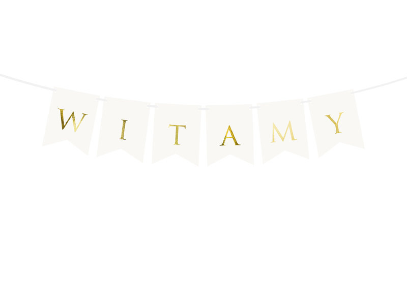 Virtene Witamy, balta, 15x80 cm, 1 iepak. / 1 gab. cena un informācija | Svētku dekorācijas | 220.lv