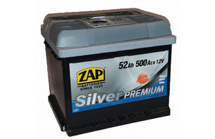 ZAP Silver Premium 52А-ч 500A аккумулятор цена и информация | Аккумуляторы | 220.lv