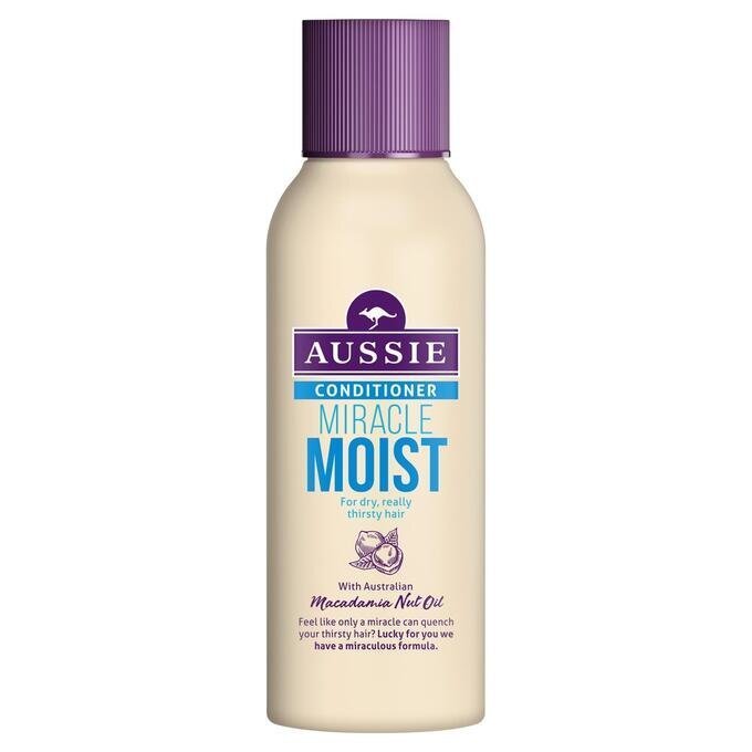 Mitrinošs matu kondicionieris Aussie Miracle Moist 90 ml cena un informācija | Matu kondicionieri, balzāmi | 220.lv